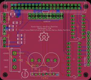 Board art for Dixie-Narco mainboard